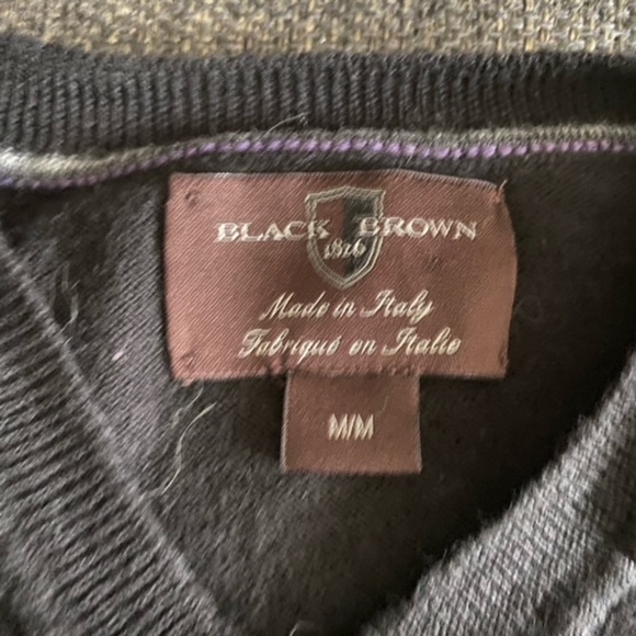 Black Brown 1826 Black Sweater - Picture 3 of 3